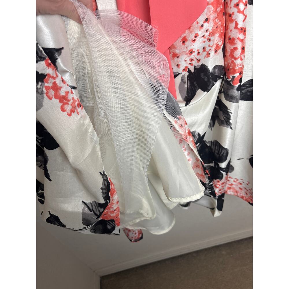 Jessica Howard Floral Ruffle Dress Size 16 - Picture 7 of 14